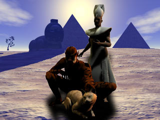 Katzen vor der Sphinx